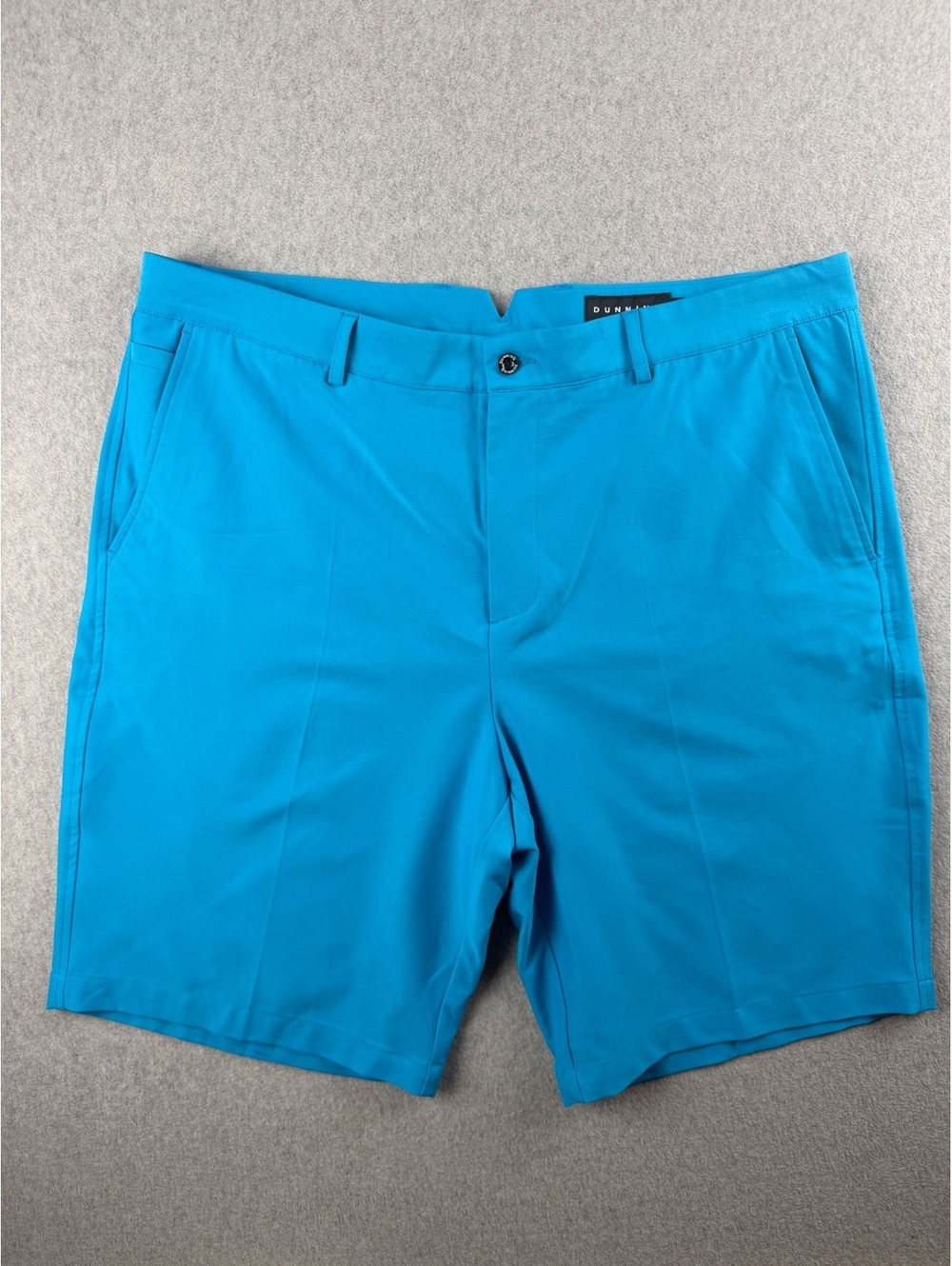 Dunning Golf Everbest Mens Blue Performance Stretch Golf Shorts Size 38